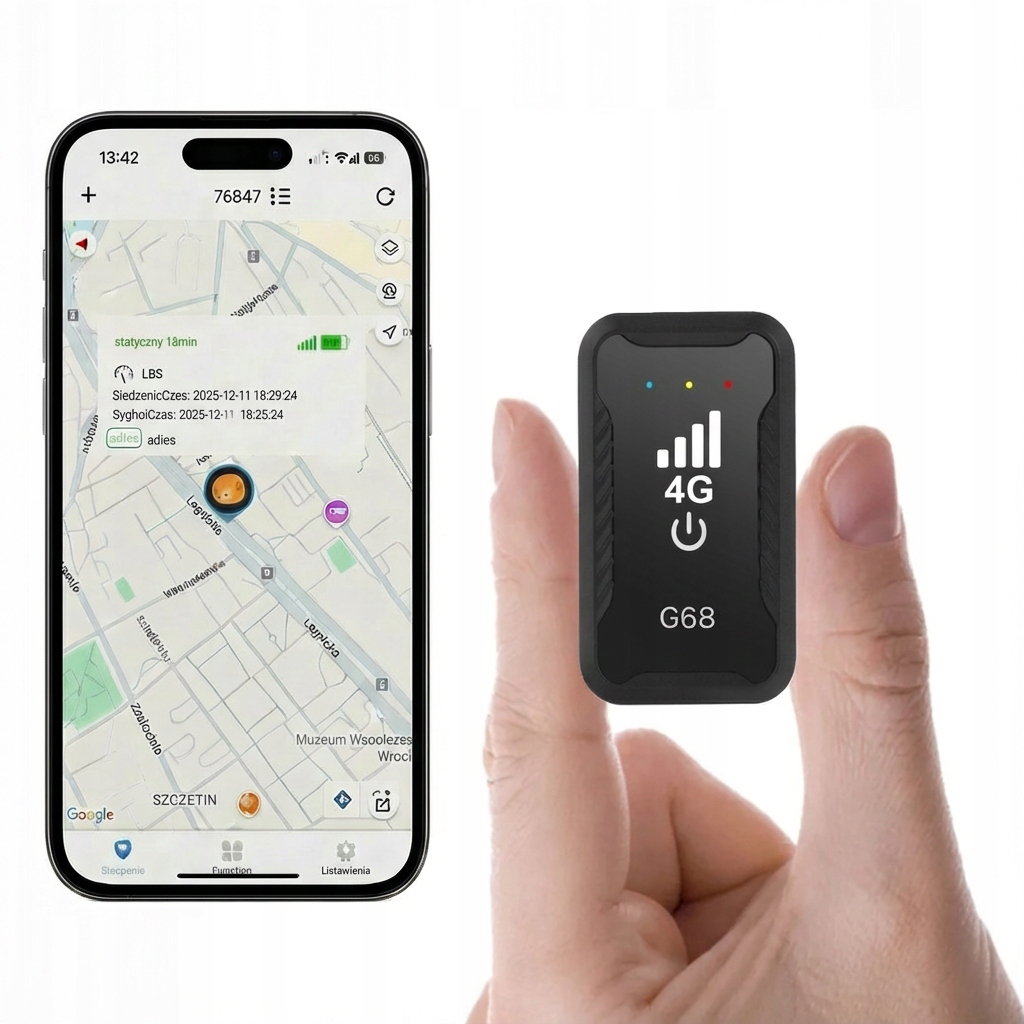 Profesionalny mini Lokalizator Gps 4G 4Connect G68 Do 10 Dni Bez Abonamentu