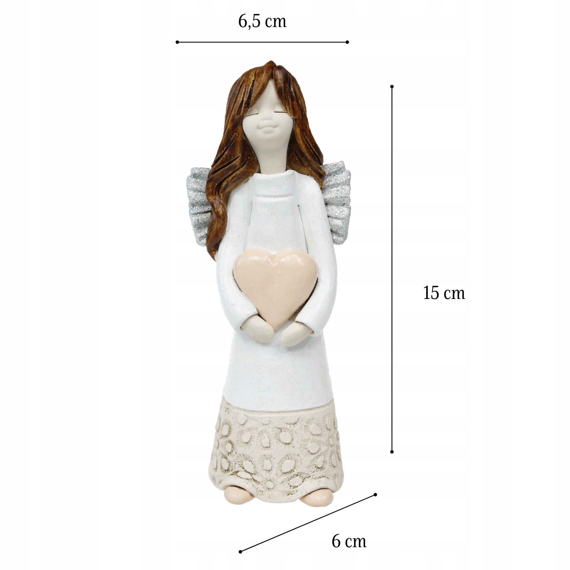 Anioł Stróż Figurka Ceramiczna Prezent Urodziny Materiał wykonania ceramika