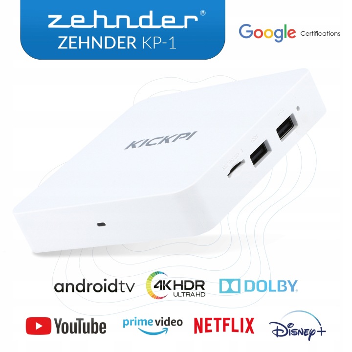 Smart Tv 4K Box Kickpi Android Zehnder KP-1