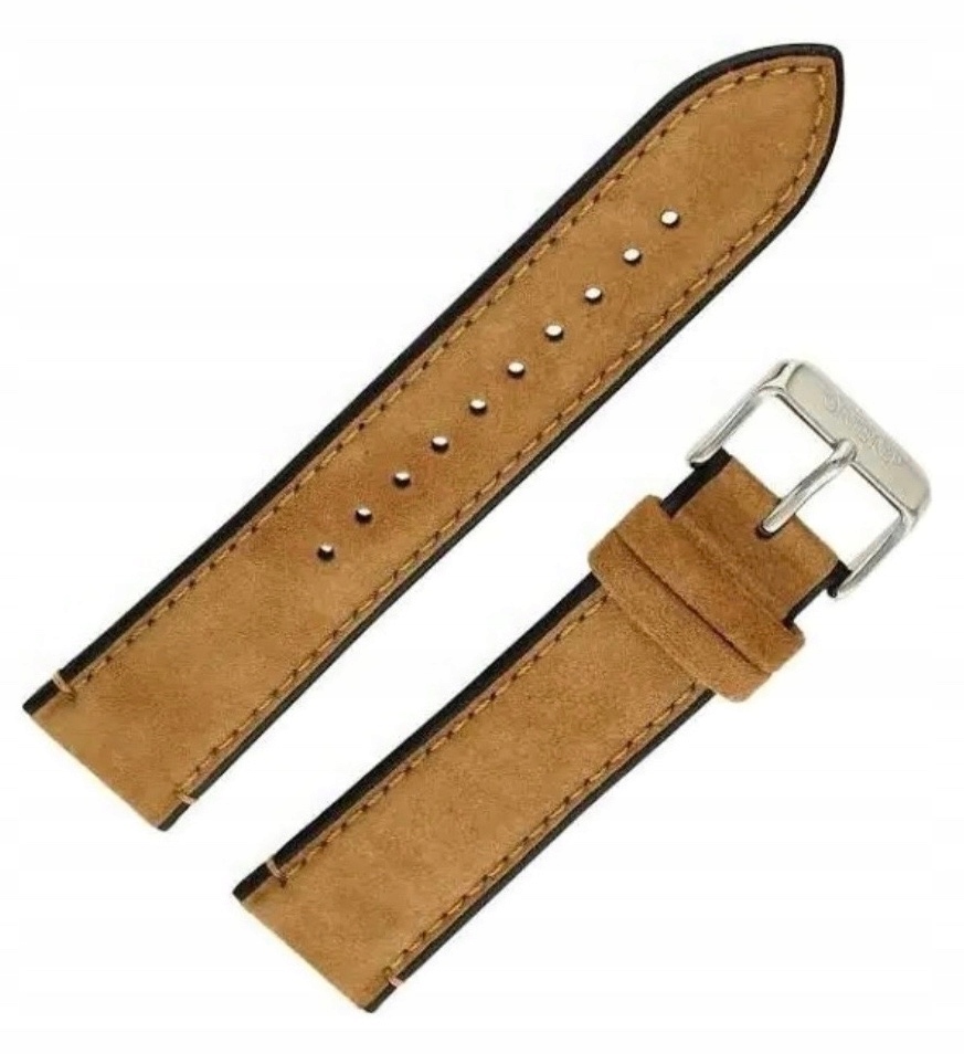 Originální hnědý řemínek k hodinkám Orient Bambino 22 mm Udfggst