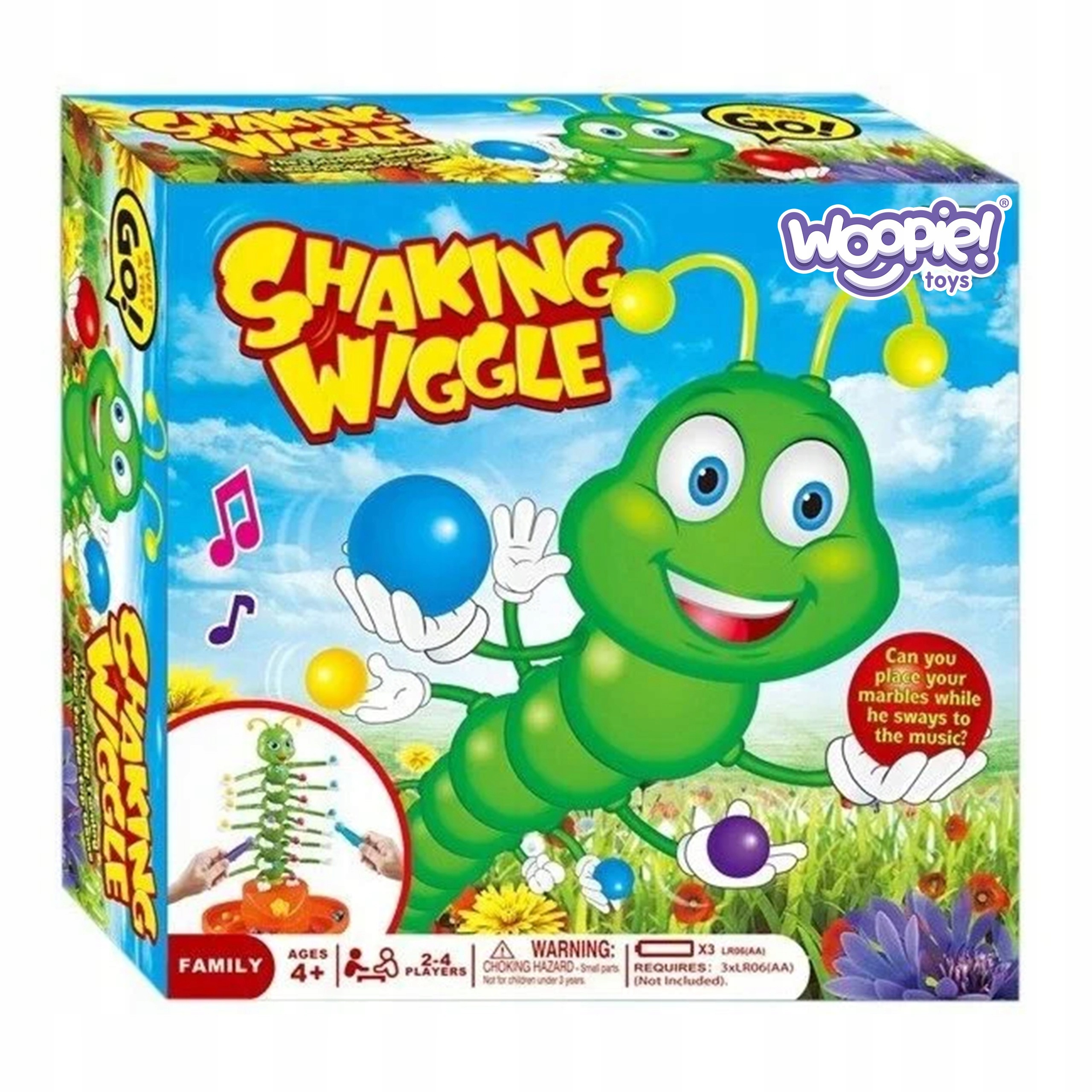 TAŃCZĄCA STONOGA GRA ZRĘCZNOŚCIOWA RODZINNA KULKI GĄSIENICA ROBACZEK WOOPIE Nazwa TAŃCZĄCA STONOGA