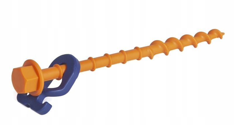 Śledzie wkręcane 20 cm haczyki 12 szt Peggy Peg