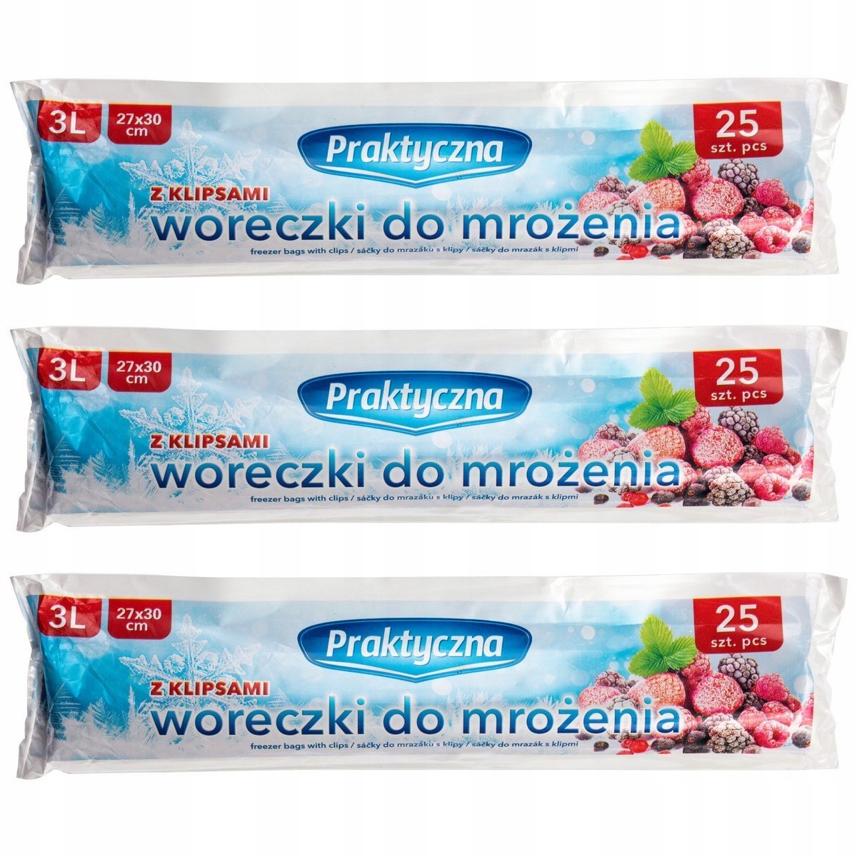 

Woreczki Do Zamrażania Praktyczna 3L 3x25 Szt.