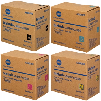 Toner Konica Minolta TNP-48 Cmyk Originálna sada C3350 C3850 C-3350 C-3850
