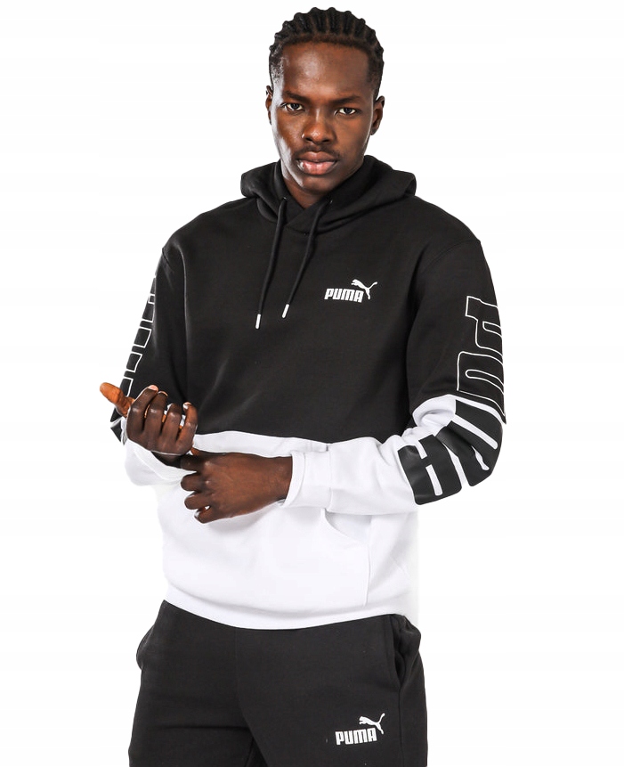 3362 Pánská Mikina Puma Klokanka S Kapucí Sportovní Bavlněná Power M