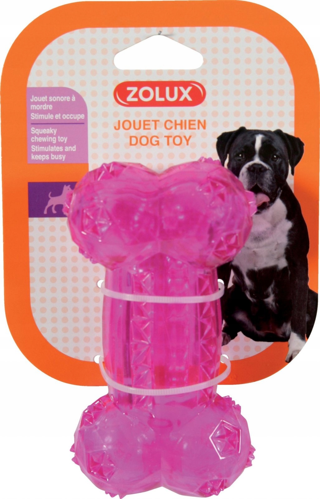

Zolux Zabawka Kość 12 cm Piszcząca Różowa 479076