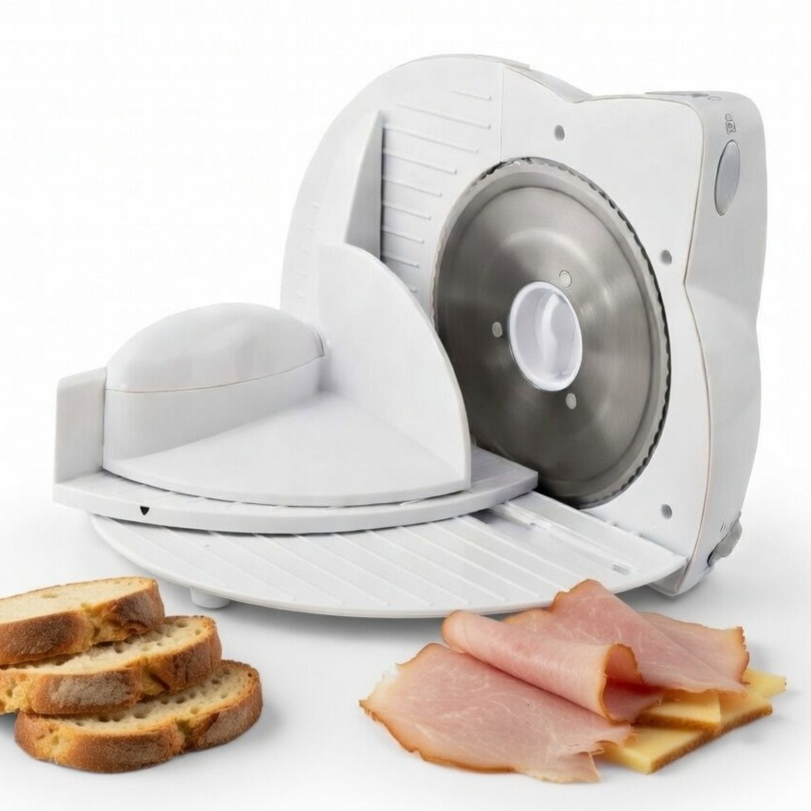 Krajalnica Elektryczna 150W regulacja 0-15mm Do Chleba Wędlin Sera Pieczywa