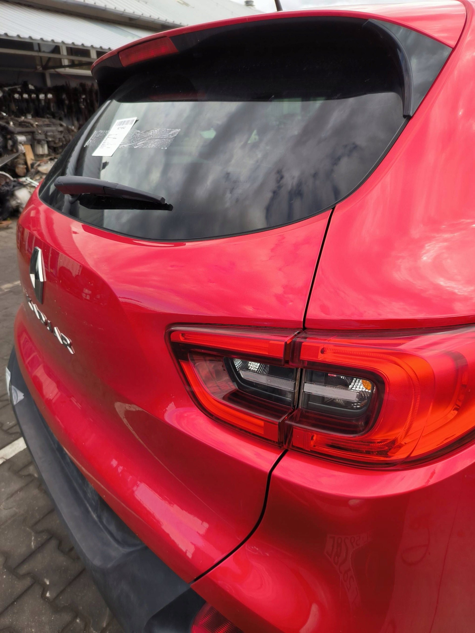 trunk door boot red RENAULT KADJAR