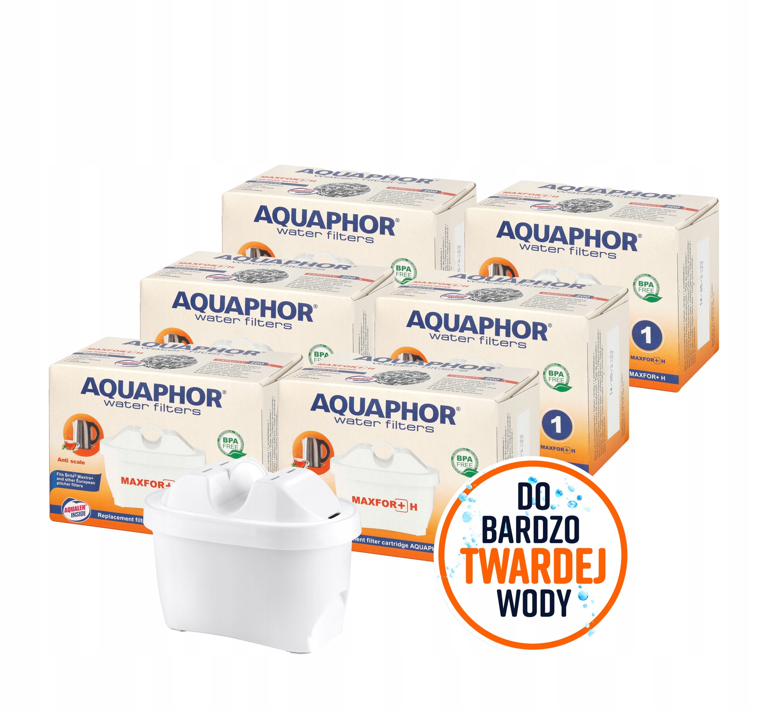Wkład filtrujący Aquaphor Maxfor+ H 6 szt.