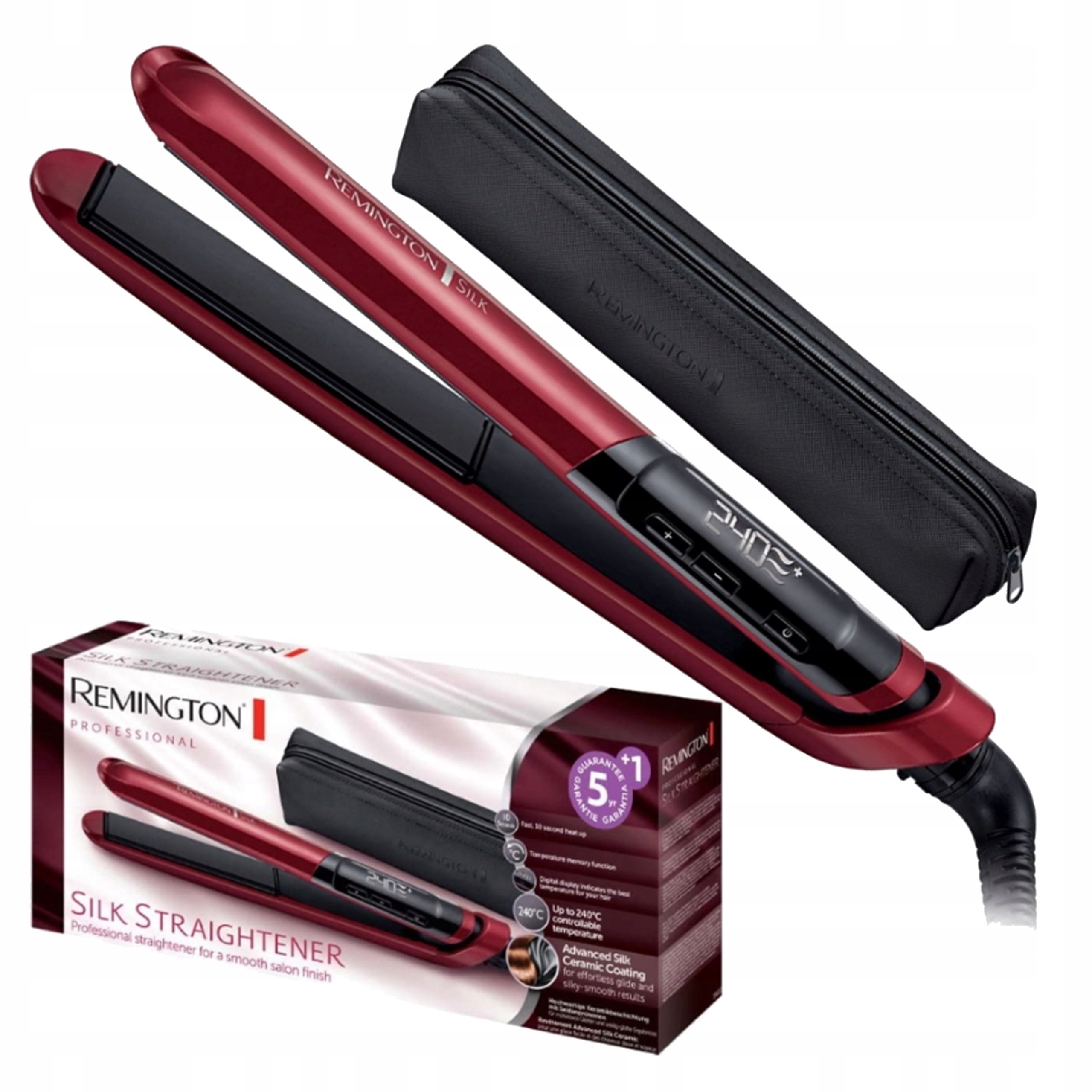 Prostownica Do Włosów Remington Etui Szybkie Nagrzewanie Płytki Ceramic