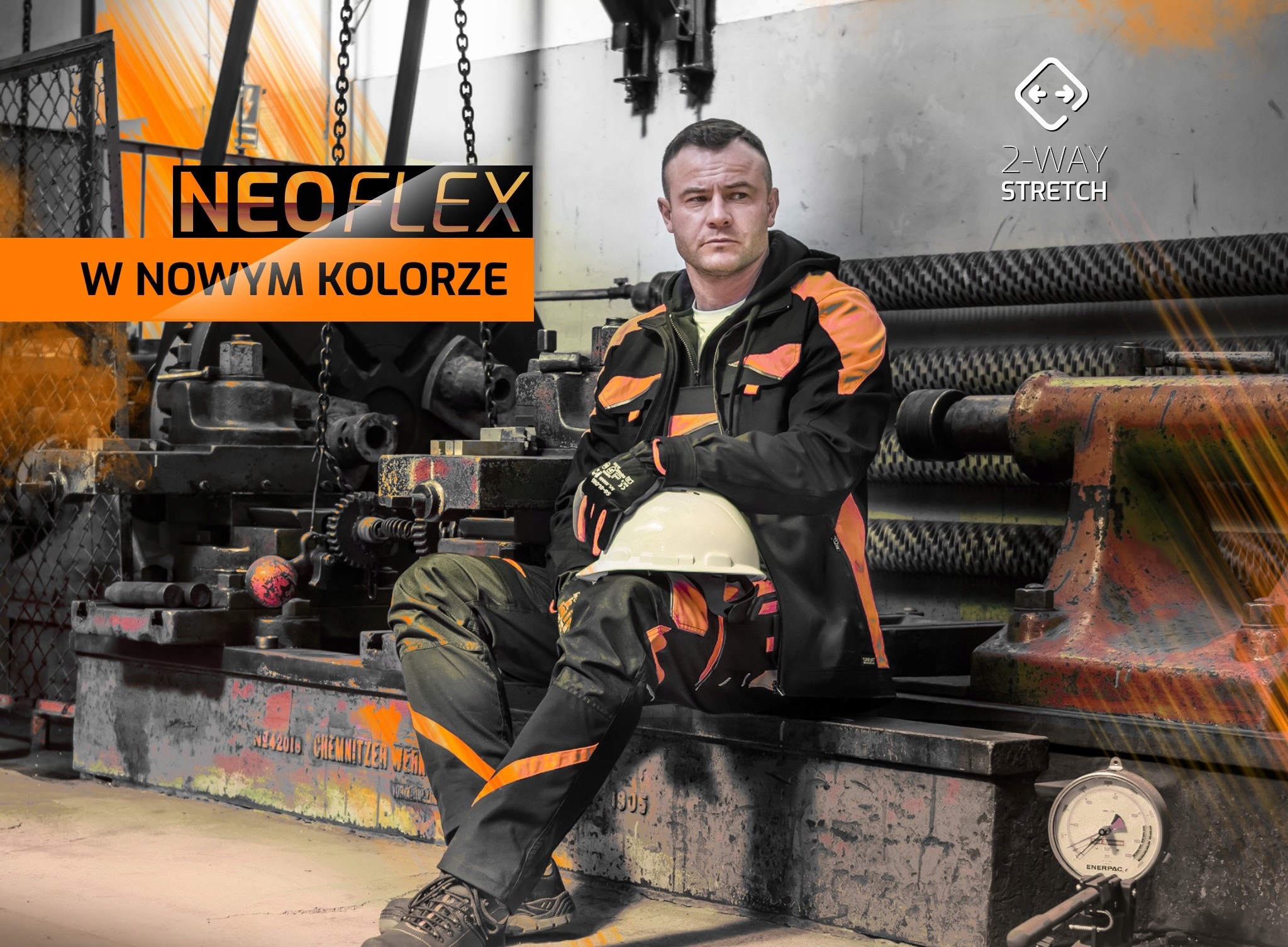 BLUZA ROBOCZA ELASTYCZNA STRECZ ODBLASK r.56 Marka Sara