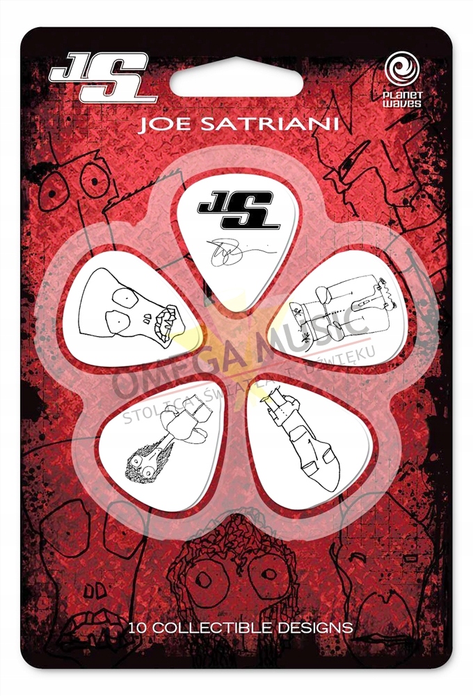 Kostka gitarowa Joe Satriani 10 sztuk 1CWH4-10JS