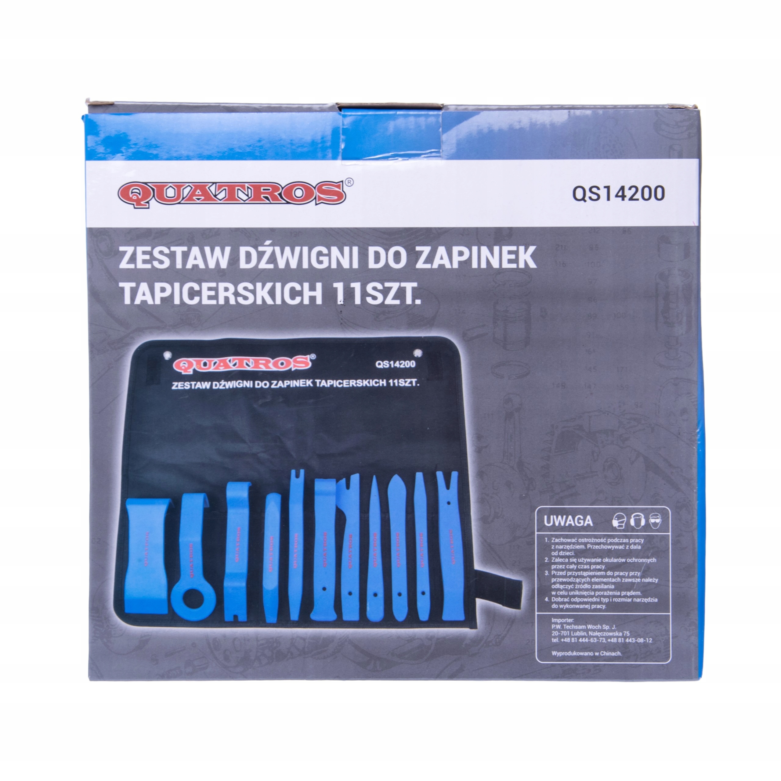 DŹWIGNIE DO TAPICERKI ZESTAW ŁYŻKI ŚCIĄGACZE 11EL Marka Quatros