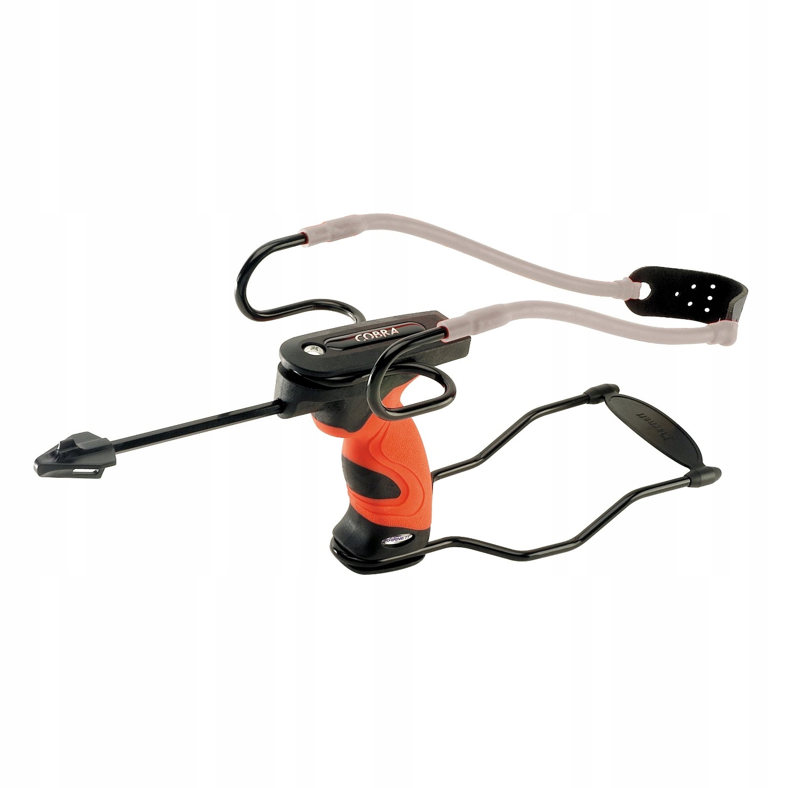 Silný prak s podpěrou stabilizátoru a zaměřovačem