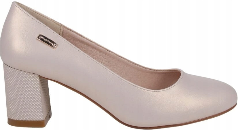 DAMSKIE CZÓŁENKA BUTY NA SŁUPKU BEŻOWE PERŁOWE OZDOBNY OBCAS Kod producenta 178 BEŻ PERŁA