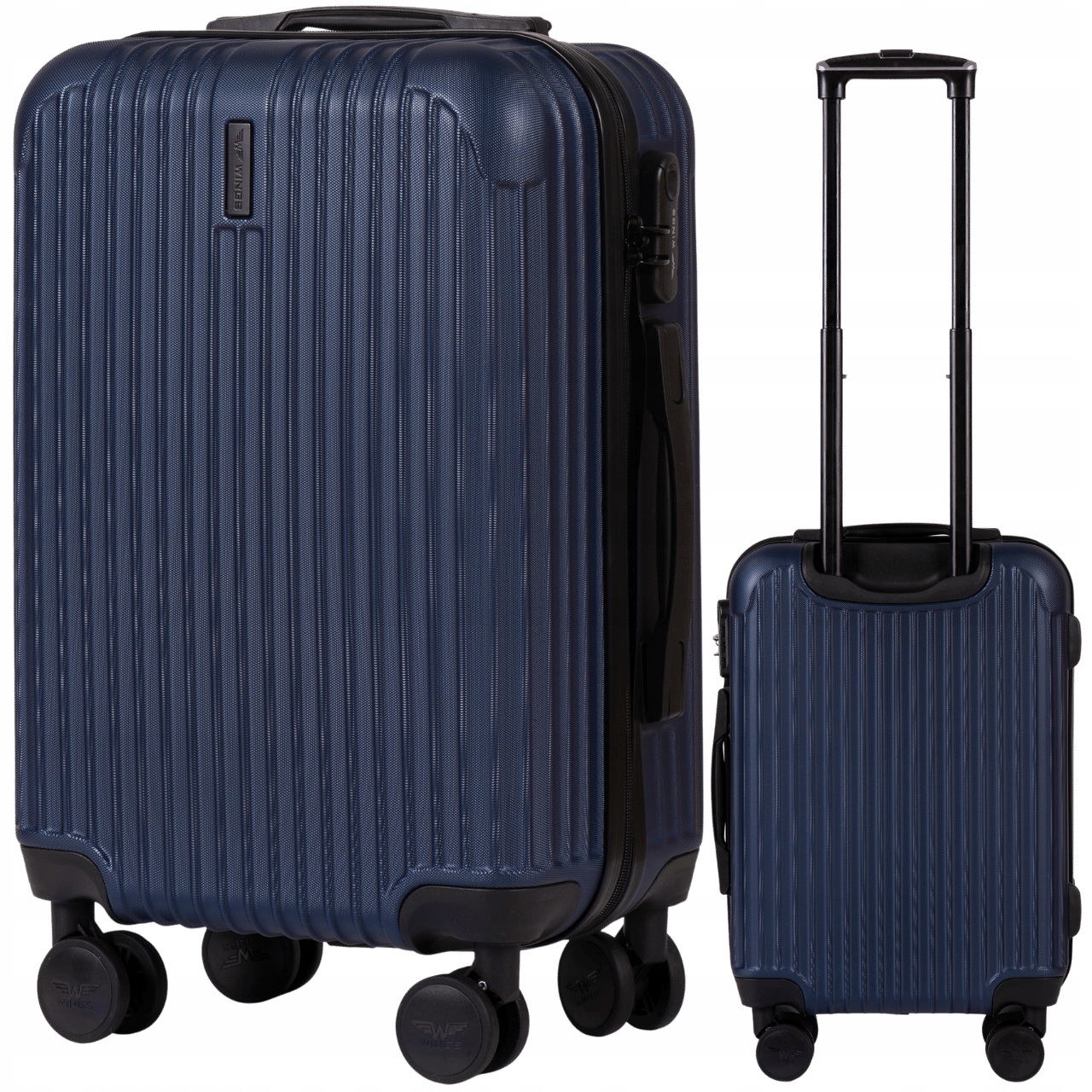 Kabinový kufr Wings: Prostorný, tvrdý, odolný kufr z Abs+ s 4 kolečky