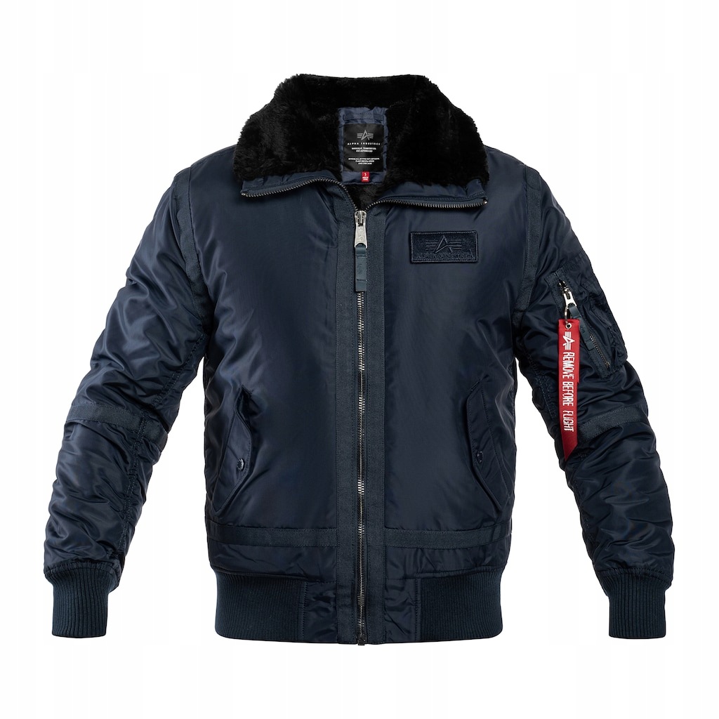Kurtka Pilotka Wojskowa Flek Flyers Alpha Industries B15-3 Tt Navy 3XL