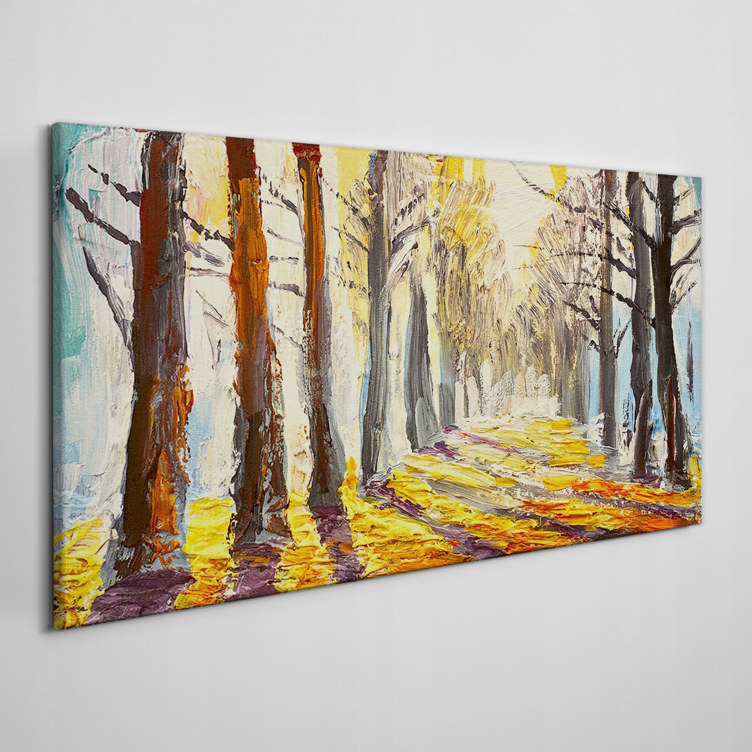 

Obraz na płótnie Malarstwo las drzewa 100x50 cm