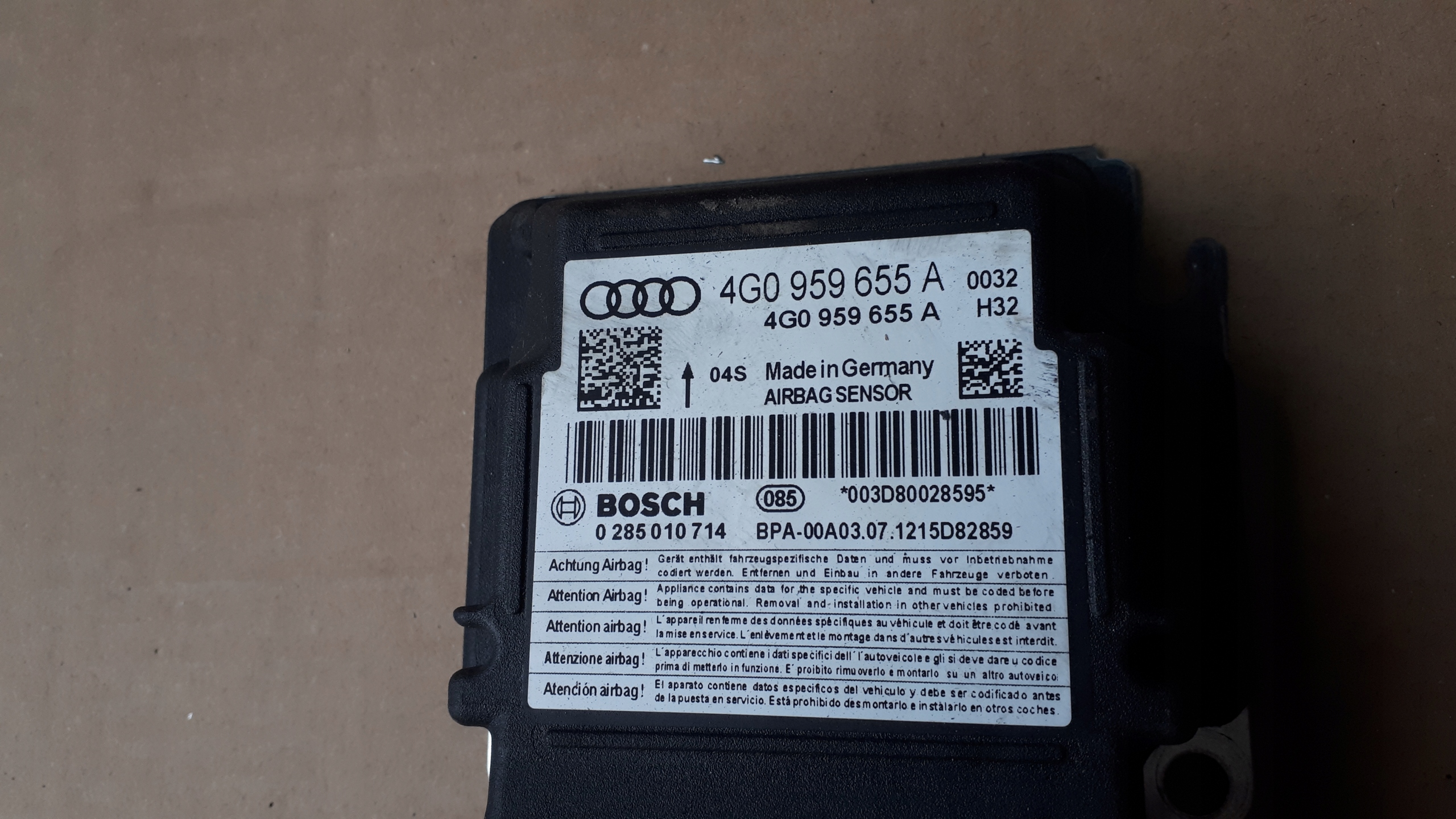 S6 C7 4G A6 module SENSOR AURBAG 4G0959655A A7 S7