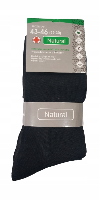 5 x MĘSKIE SKARPETY NATURAL BAWEŁNA 39-42 Rozmiar 39-42