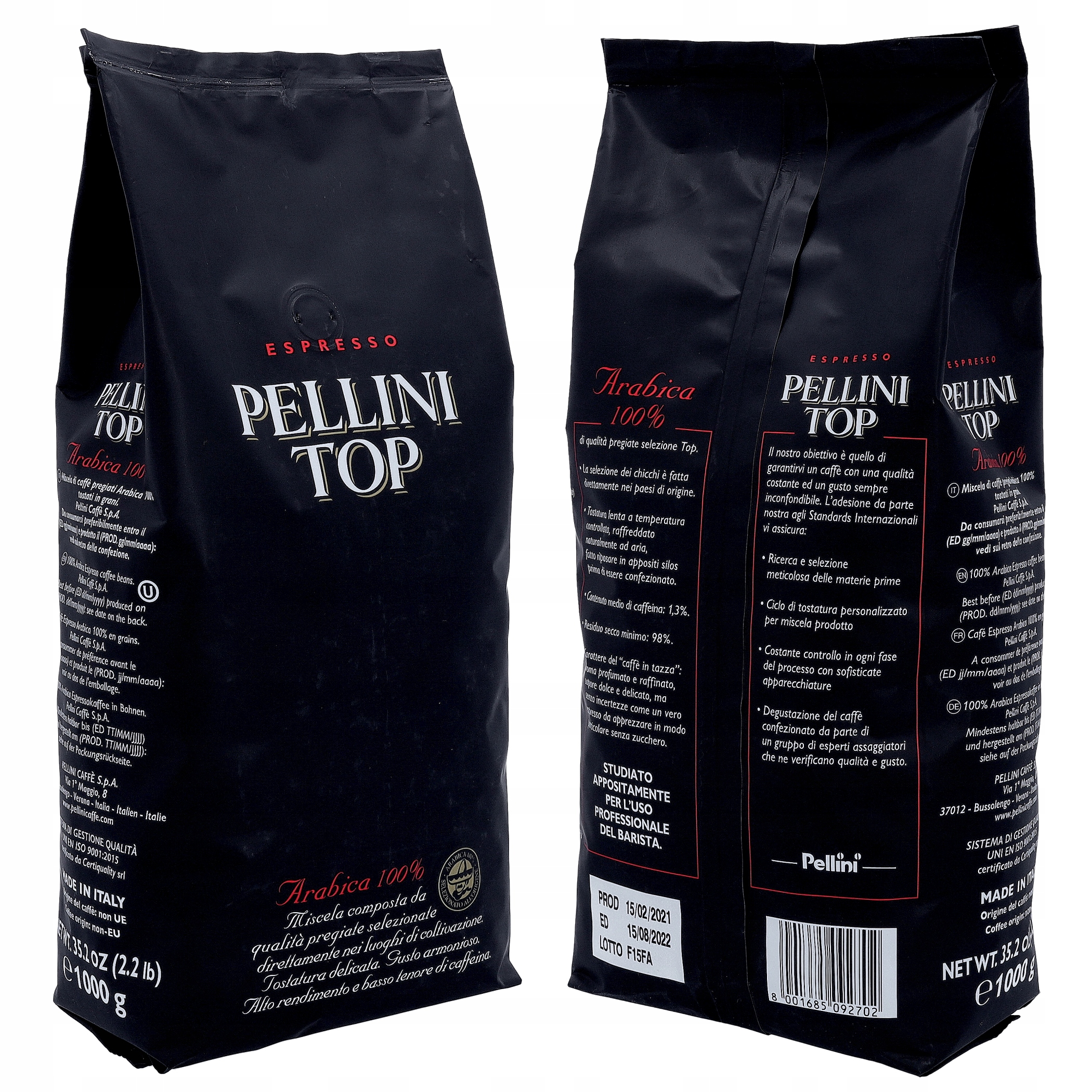 Levně Káva zrnková Pellini 1 kg