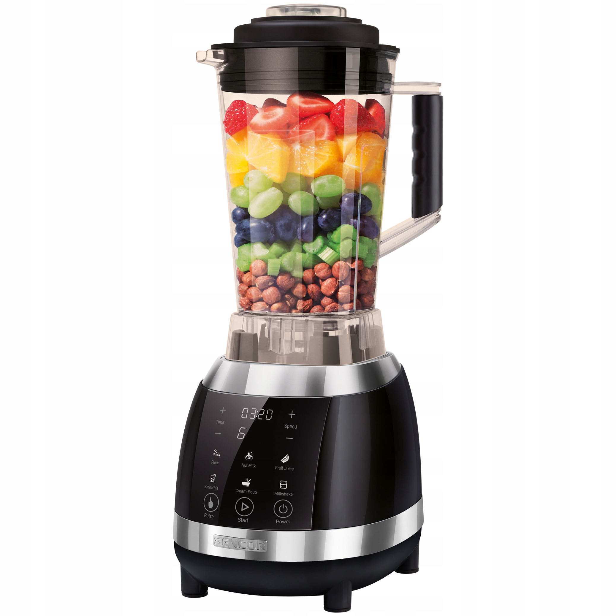 Blender kielichowy 2L Sencor SBU7730BK Milkshake Smoothie 6 ostrzy 1800W