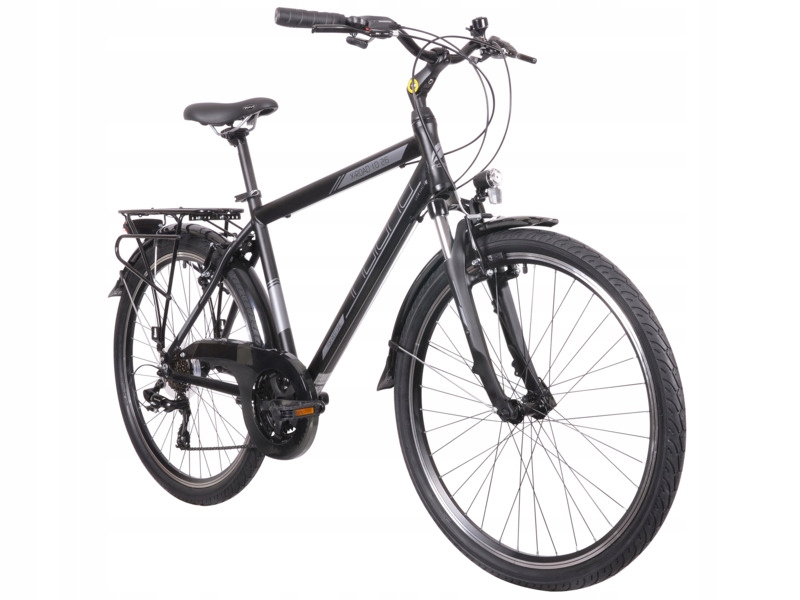 Rower trekkingowy Indiana X-Road 1.0 M21 26 cali męski Czarny