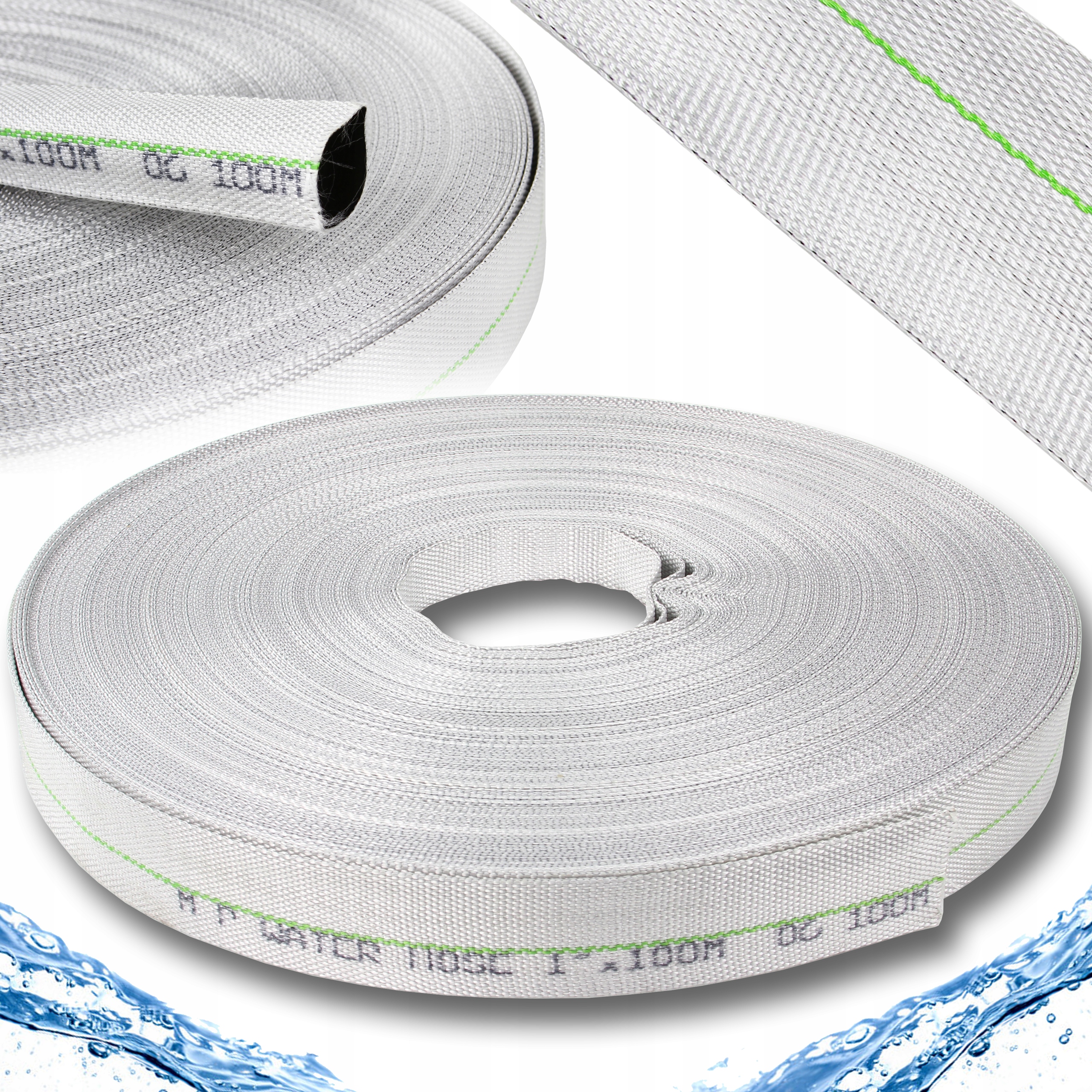 Wąż Do Wody Strażacki Parciany Do Pomp Ogrodowy 1" Cal 100M Pe Ve