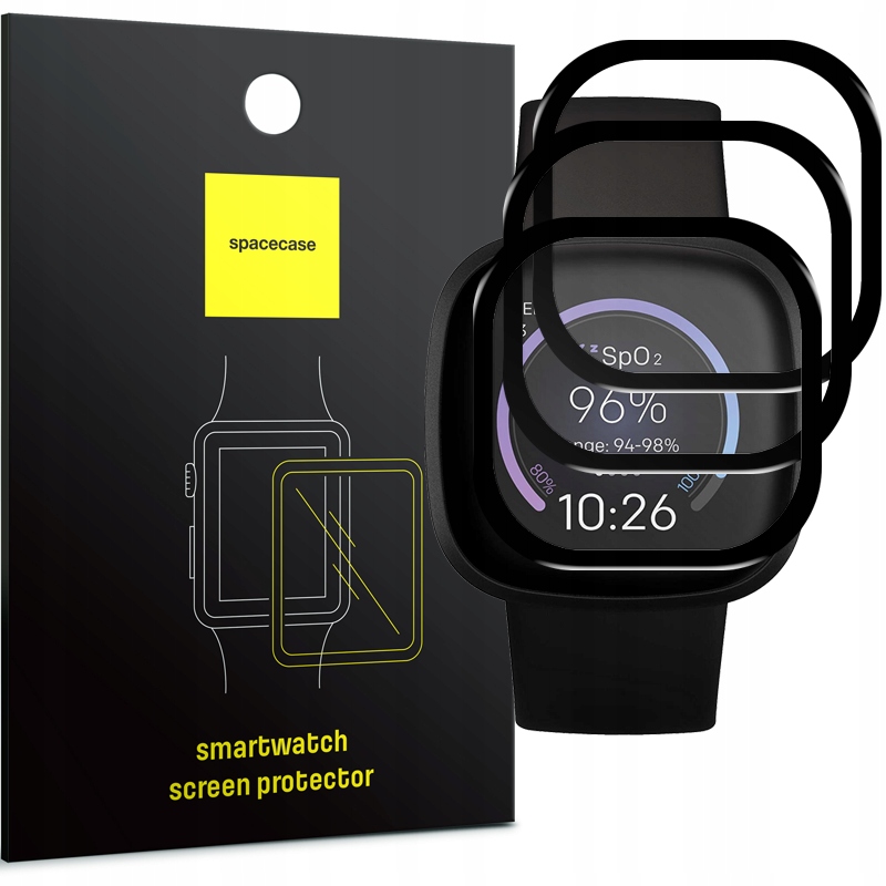 

3X Szkło Hybrydowe Spacecase Do Fitbit Versa 3