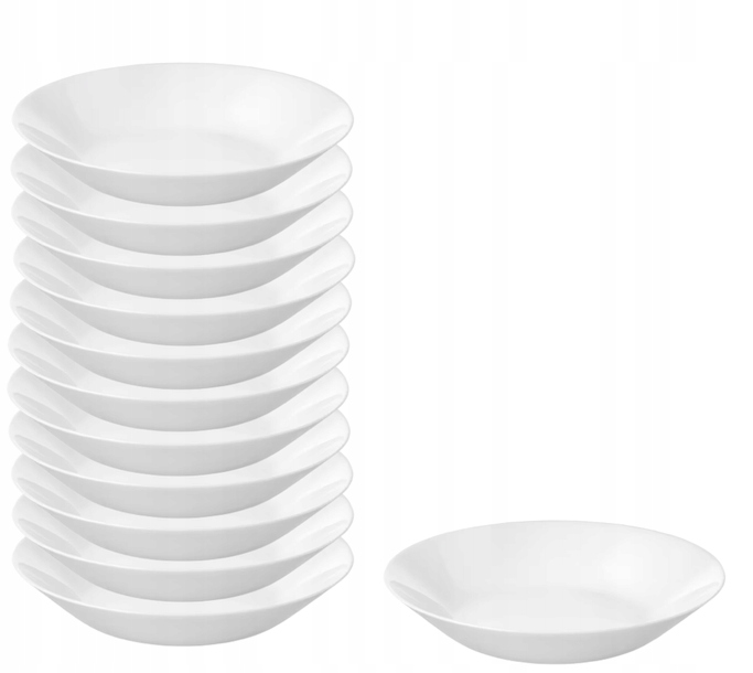 

Ikea Oftast Talerz głęboki biały, 20 cm 12 szt