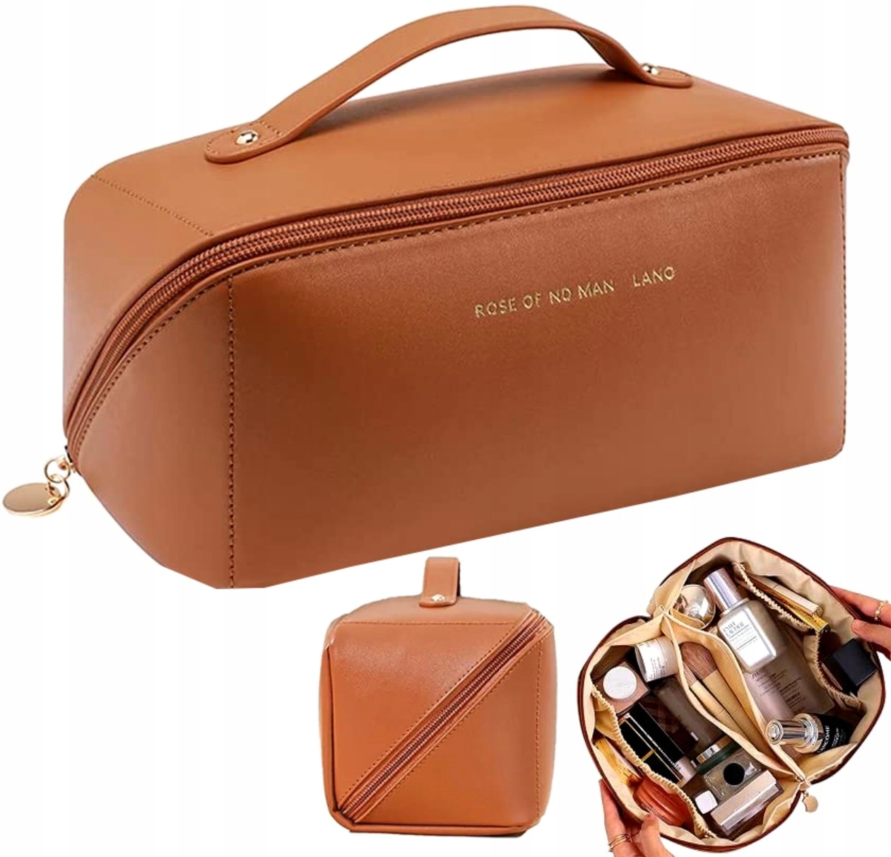 Kuferek Kosmetyczka rozkładana organizer pojemny