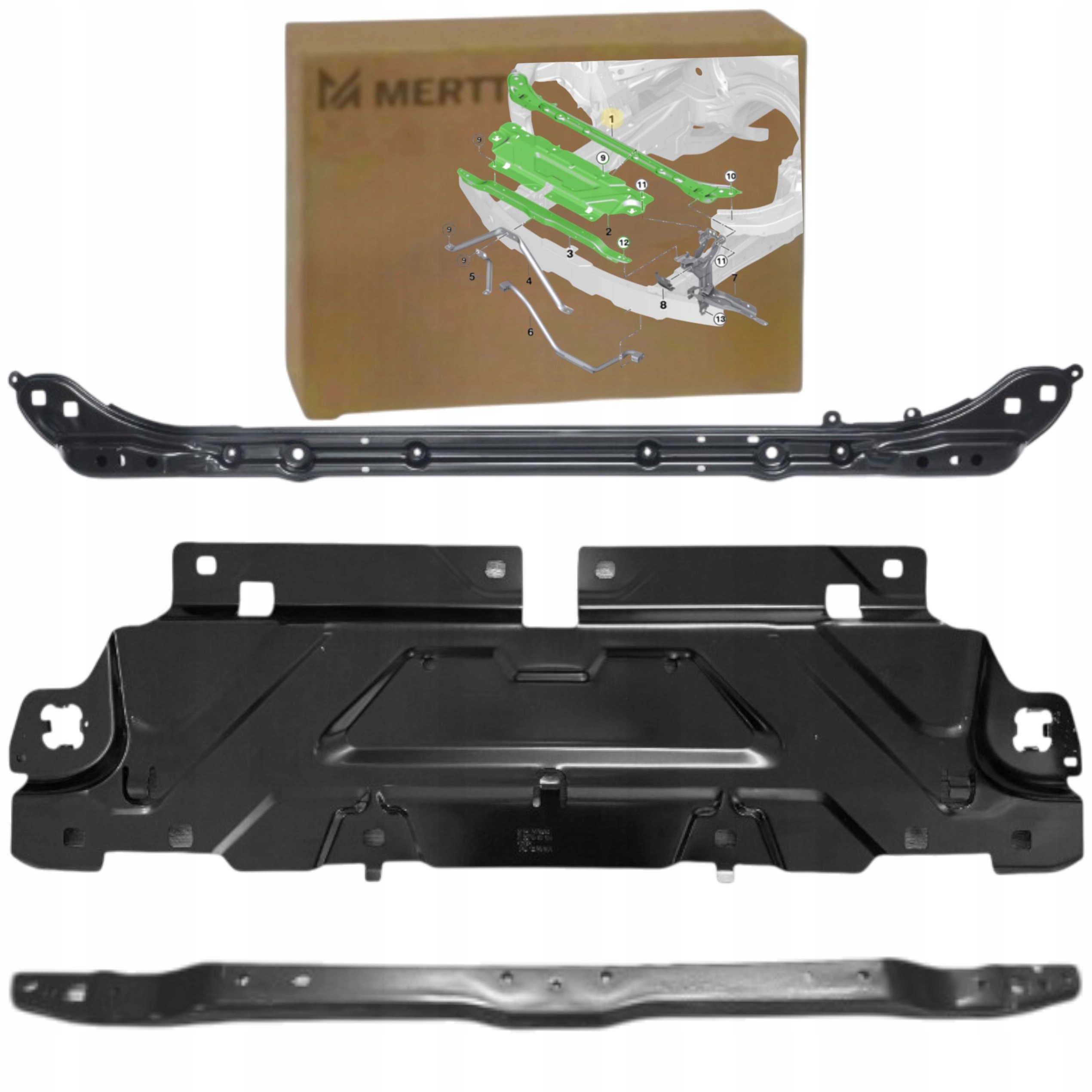 Pas Přední vyztužení kryt Belka spojka plech Bmw 3 G20 G21 2017+