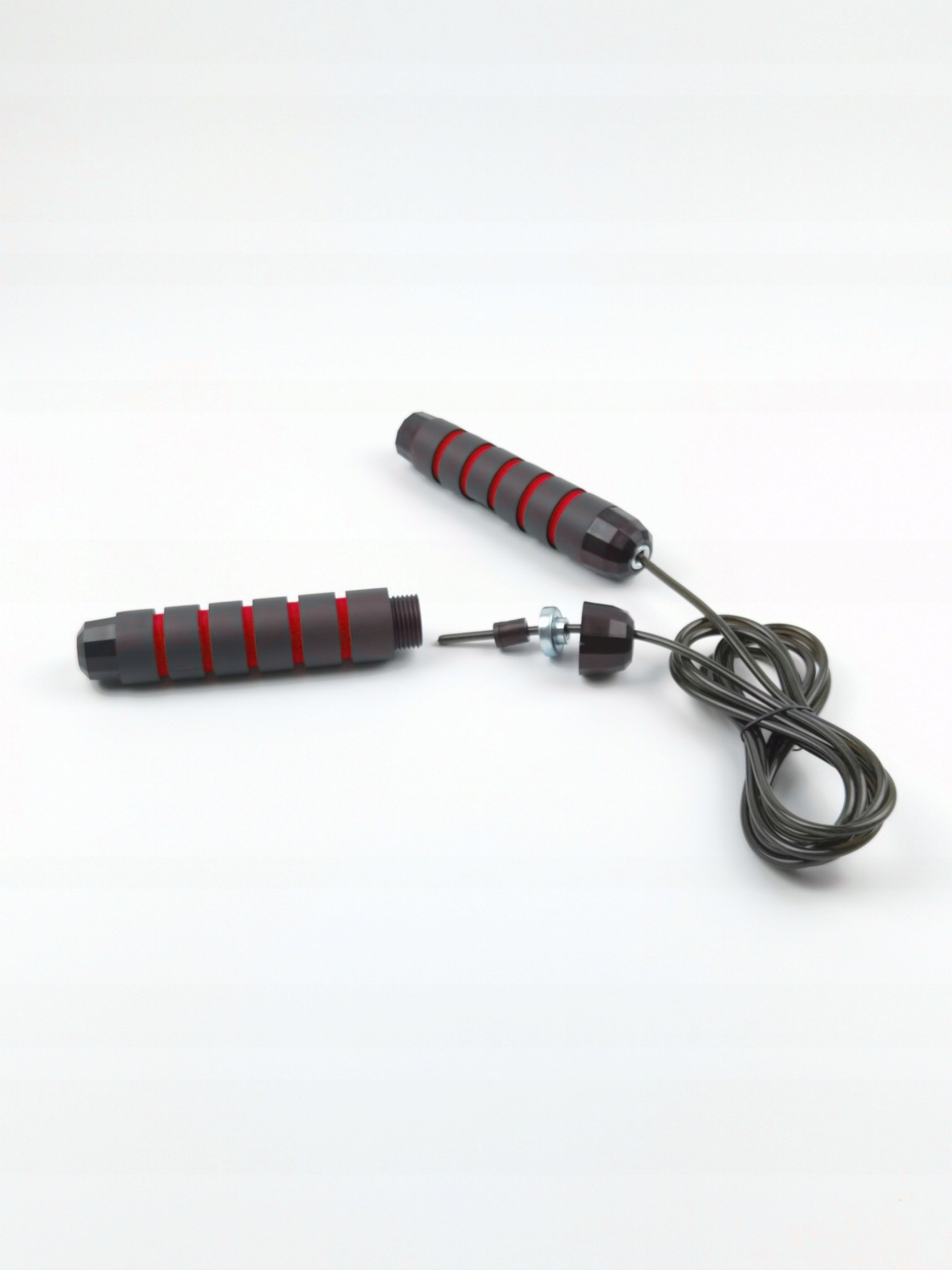 SKAKANKA BOKSERSKA REGULOWANA CROSSFIT ŁOŻYSKAMI RED 2,8m PROFESJONALNA PRO Kolor dominujący czarny