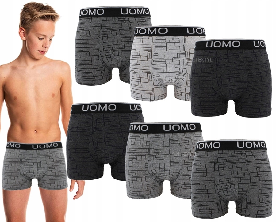 6x BOKSERKI MŁODZIEŻOWE Slipy dla chłopaka 172/180