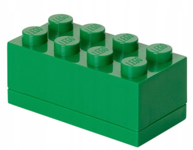 

Lego Pojemnik 8 Mini Klocek Pudełko Zielony