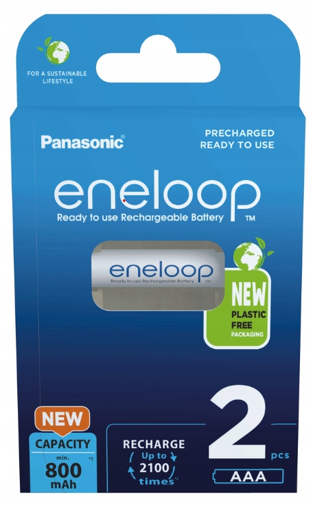 Bateria akumulator Panasonic Eneloop Aaa 800mAh/2szt.