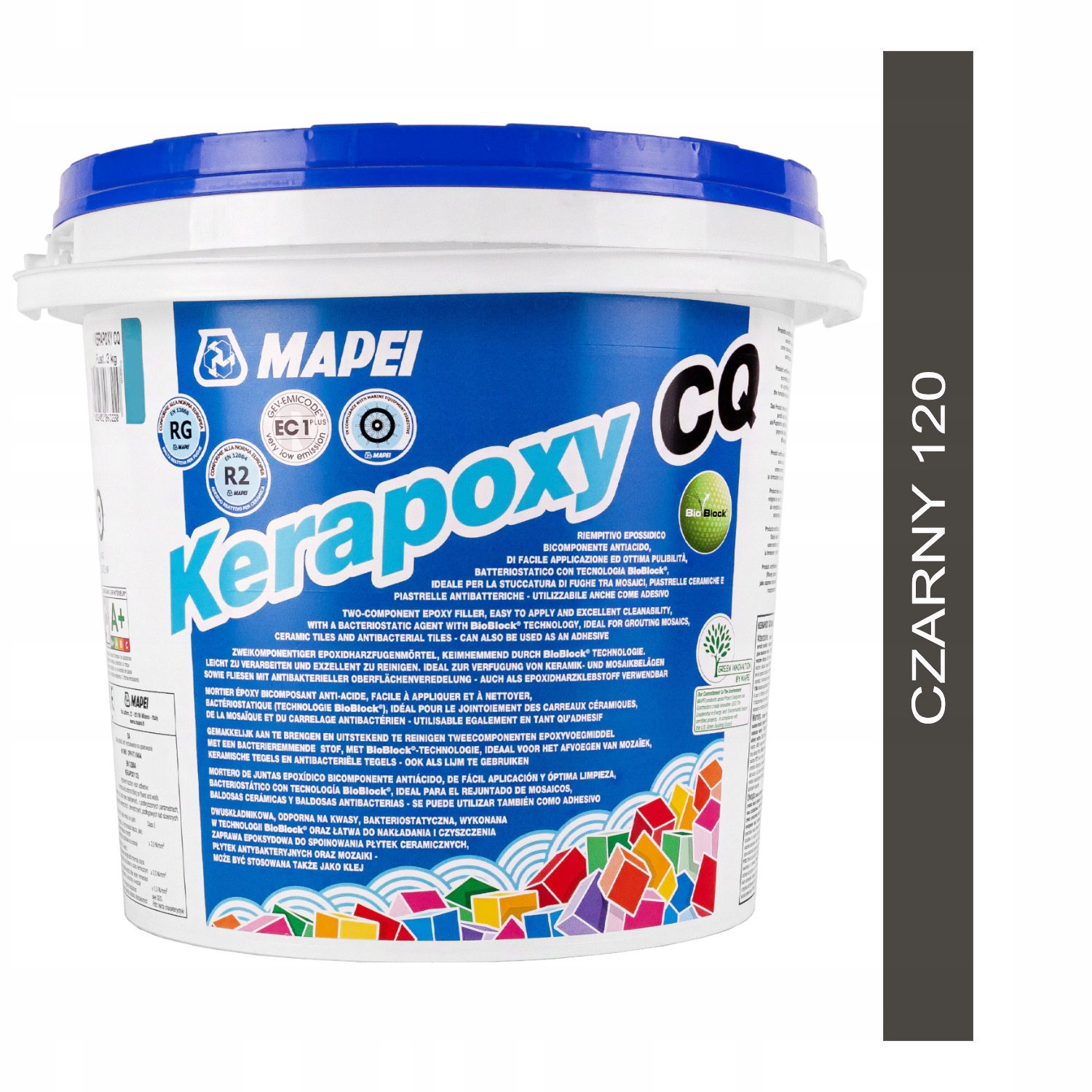 Epoxidová fuga Mapei Kerapoxy Cq 3kg barva 120 černá