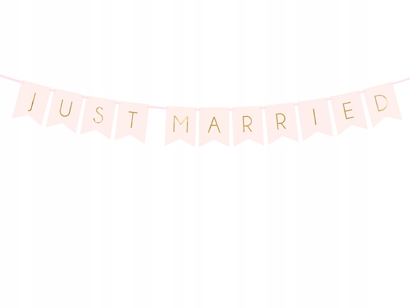 

Baner weselny Just&married, dekoracje