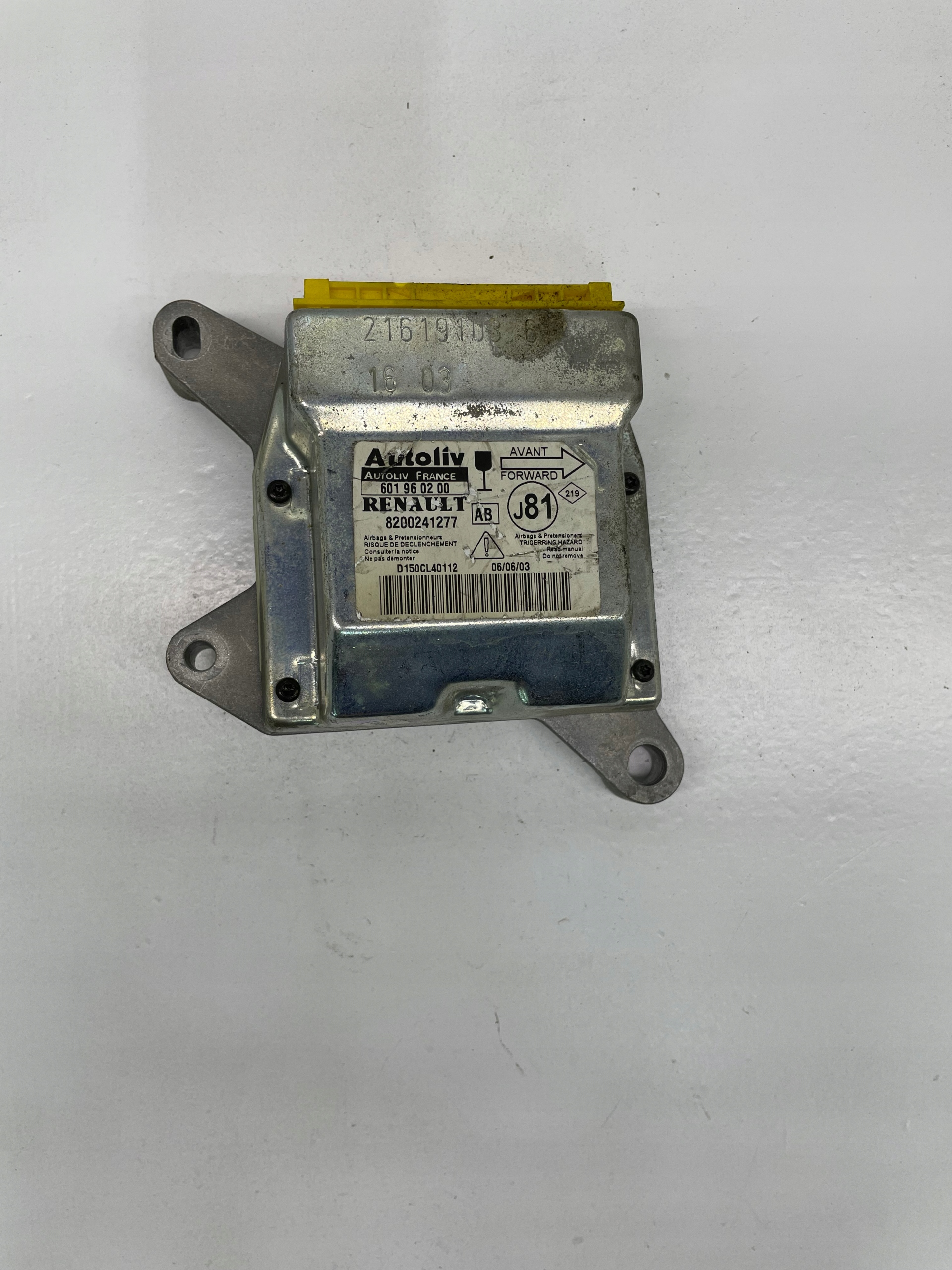 modulo SENSOR airbag RENAULT ESPACE IV 8200241277
