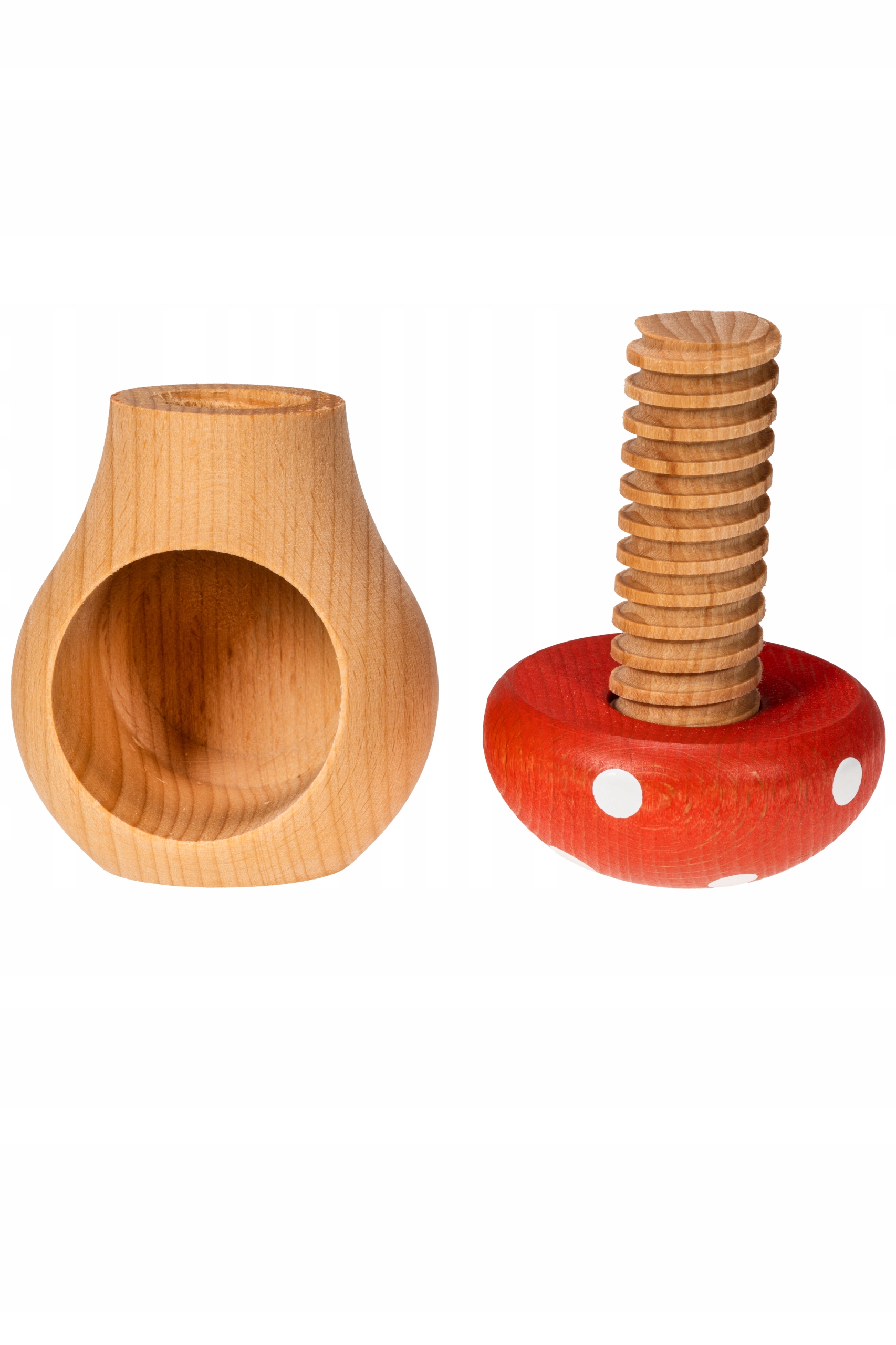 MUCHOMOR DZIADEK DO ORZECHÓW GRZYB DREWNIANY BUK Materiał dominujący drewno