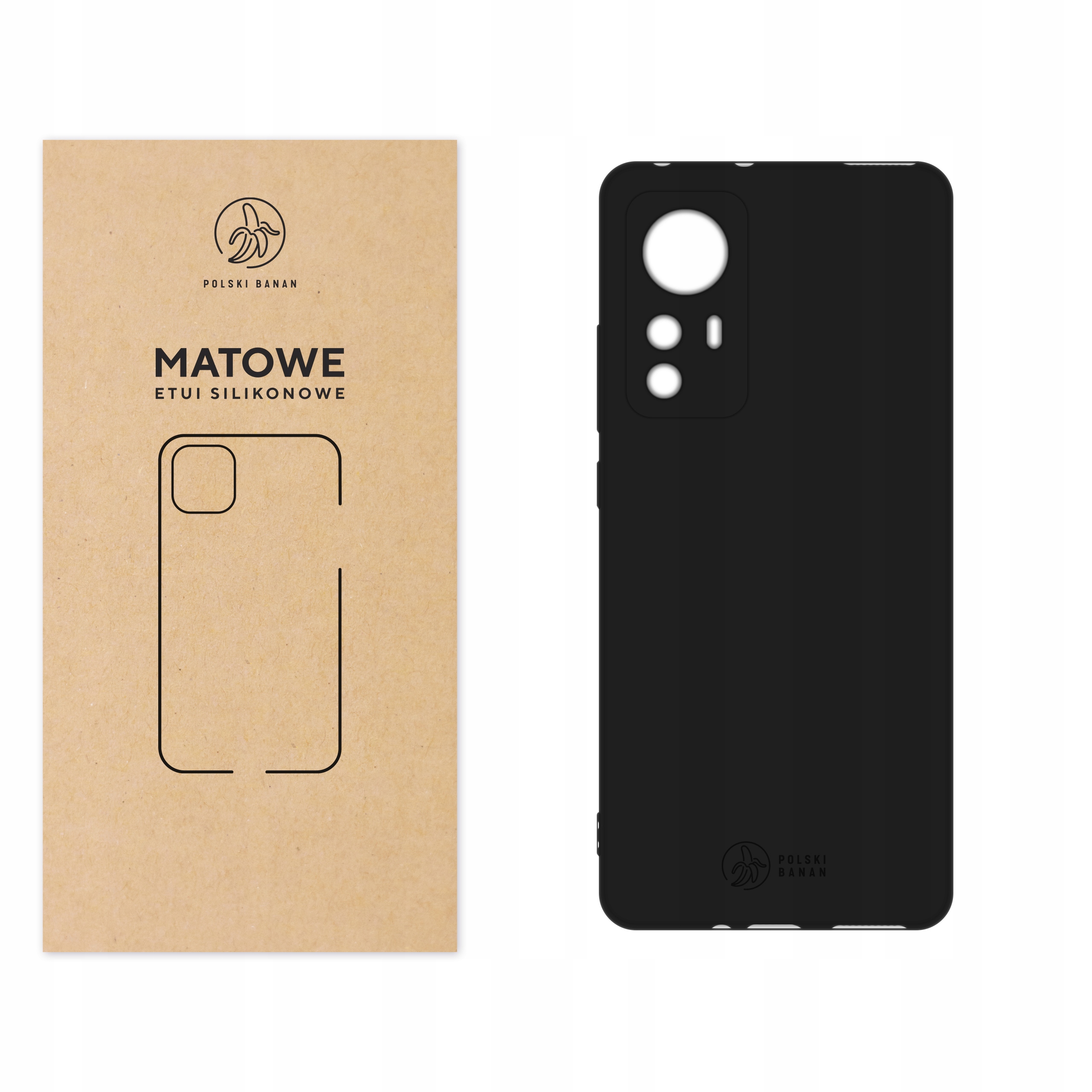

Etui Matowe do Xiaomi 12 12X czarne