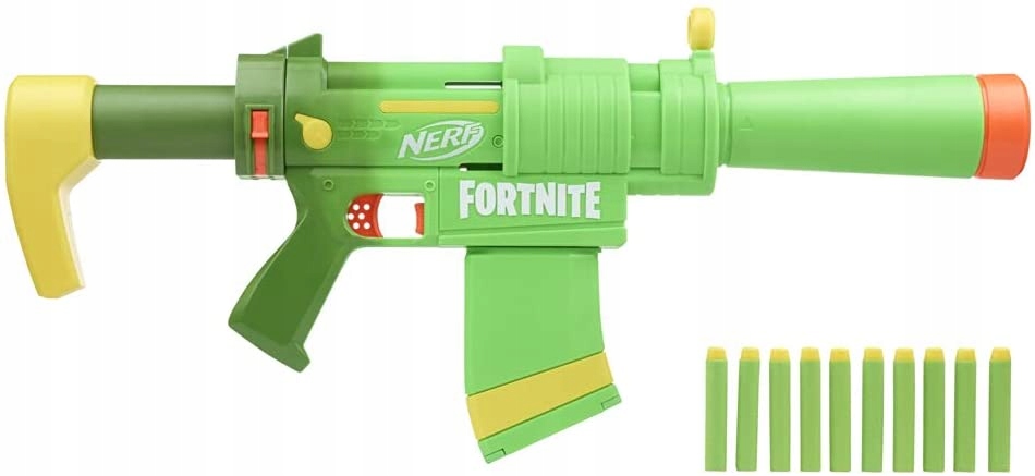 PISTOLET NERF FORTNITE SMG-ZESTY ELITE 4W1 ZESTAW+ MAGAZYNEK+ 30 STRZAŁEK Seria Nerf Fortnite