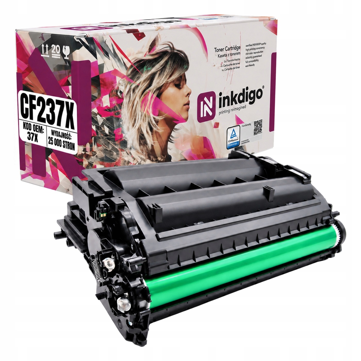 Toner CF237X pro tiskárnu Hp Černý XL Výtěžnost 25000 stran Náhrada