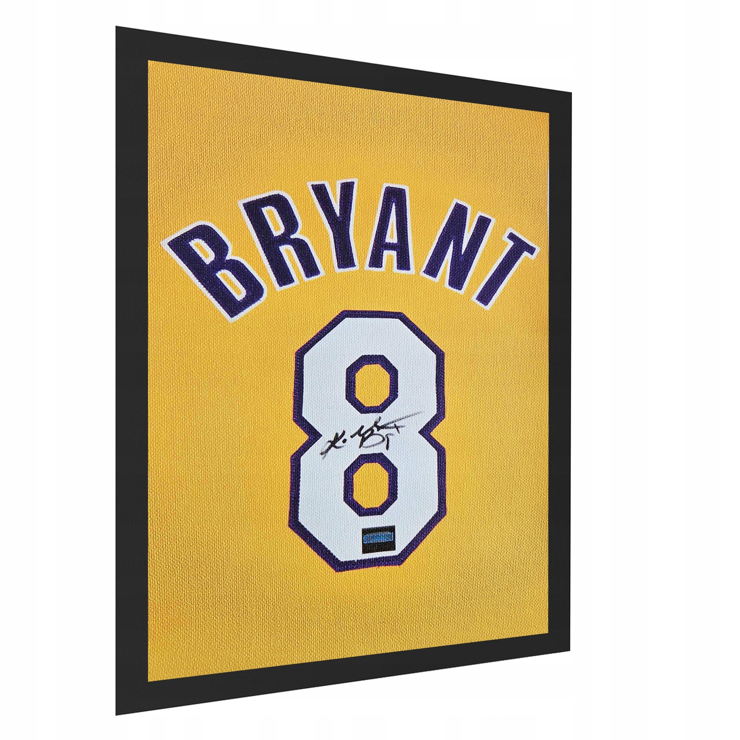 Kobe Bryant obraz tričko Lakers autogram na plátně plakát 70x50 cm