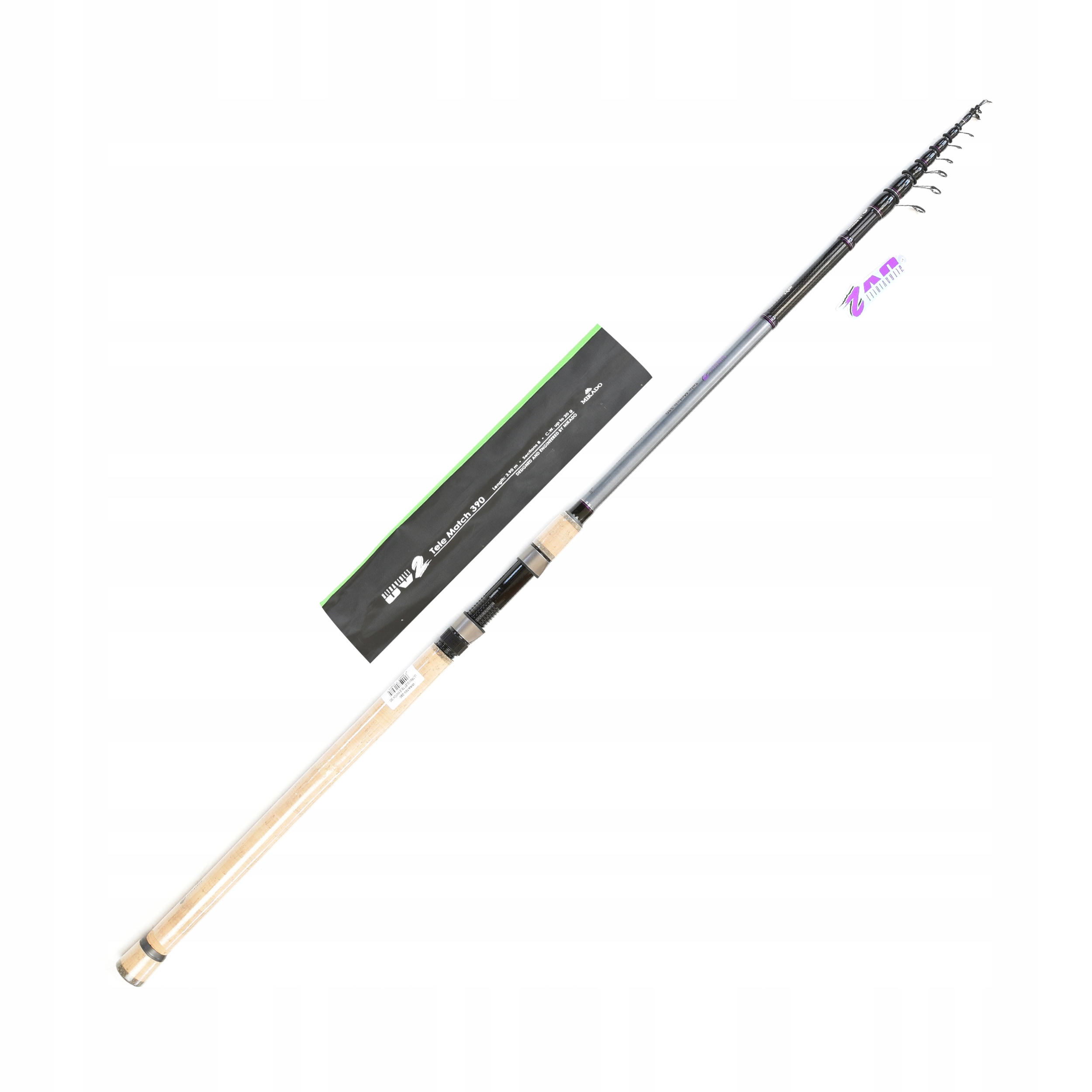 Wędka teleskop odległościówka Mikado Ultraviolet II Tele Match 3.90m 1-20g