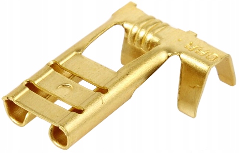 Konektor Kątowy Żeński Nasuwka 6,3mm 100szt