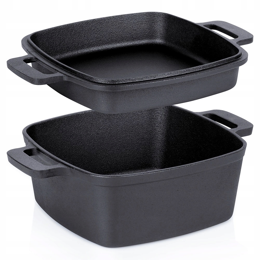 Garnek Żeliwny 4,5/1,8 L Cast Line 2w1 25 cm Piekarnik Indukcja