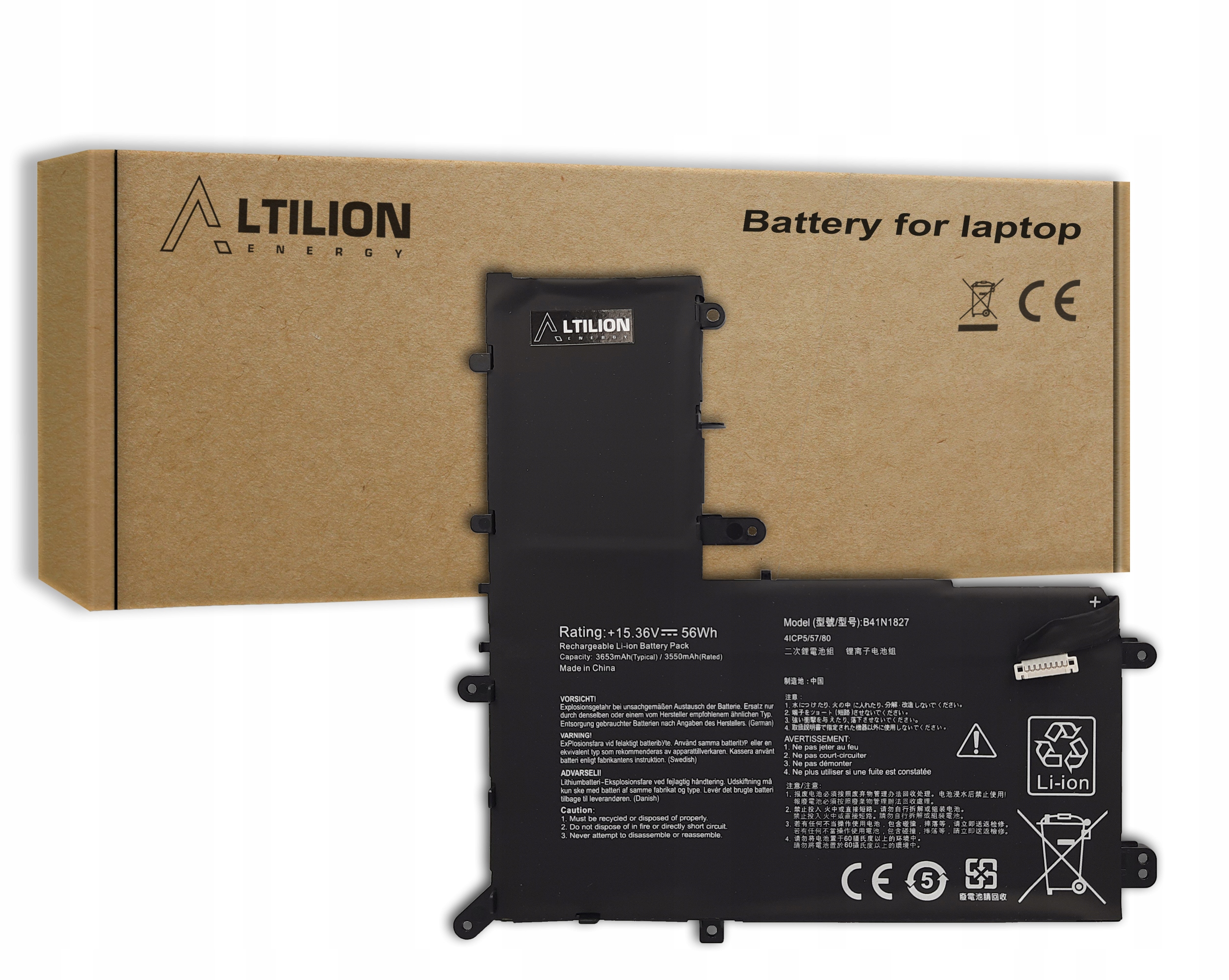 Baterie Altilion Energy B41N1827 je kompatibilní s Asusem