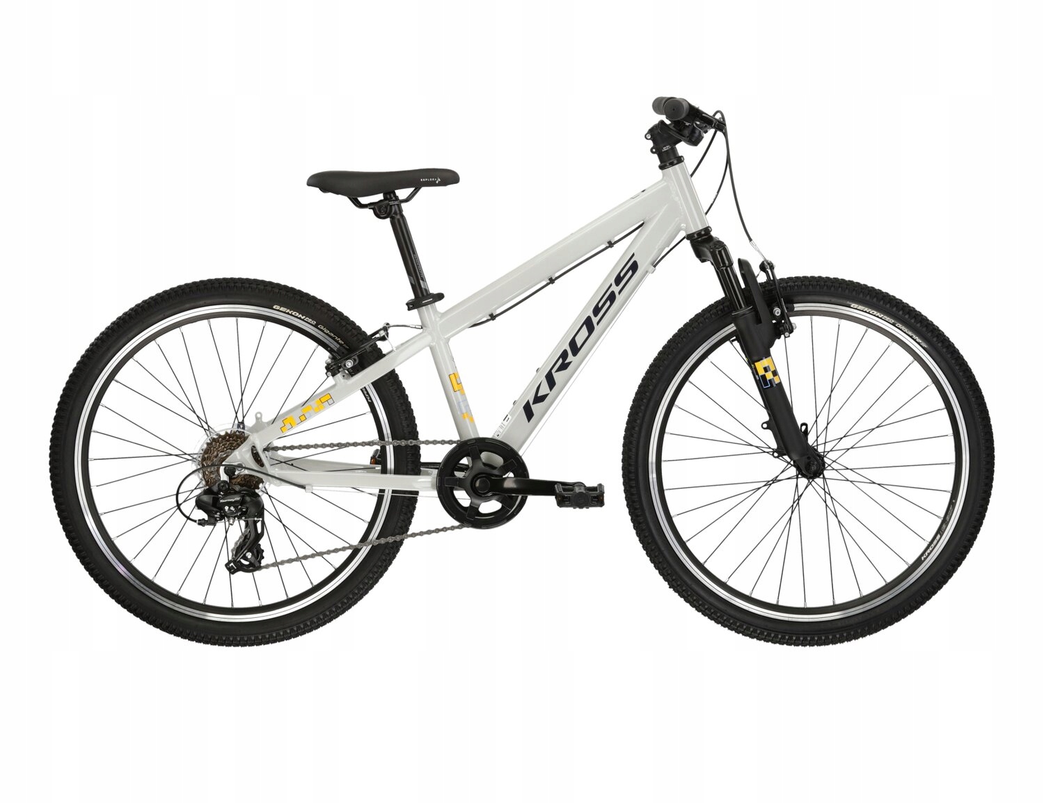 Rower Kross Dust Jr 1.0 szaro czarny alu 24"