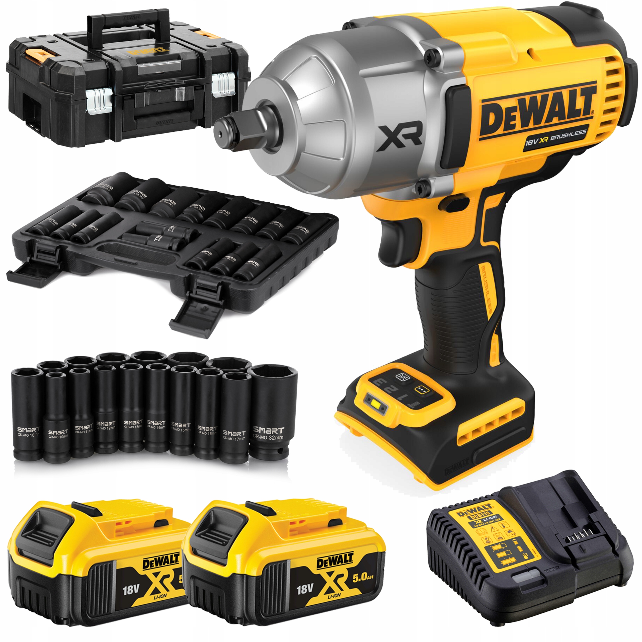 

Dewalt Klucz Udarowy 1/2' 1355Nm DCF900P2T Nasadki